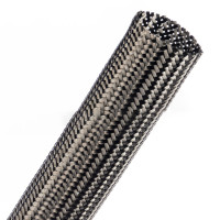 CAH1.25BK - Эластичная Кабельная Оплетка (толстое карбоновое волокно)- 3.18 см