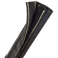 DWT1.00BK - Застібне Захисне Оплетення на замку-липучці (негорючий неопрен)