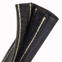 DWT2.50BK - Застібне Захисне Оплетення на замку-липучці (негорючий неопрен)