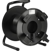 HT 305.RM-schwarz - Металева кабельна котушка, доб. діам. 300 мм, із зовнішнім тримачем кабелю