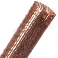 CXN1.50CP - Декоративне еластичне кабельне оплетення щільного плетіння волокон Chrome Mylar