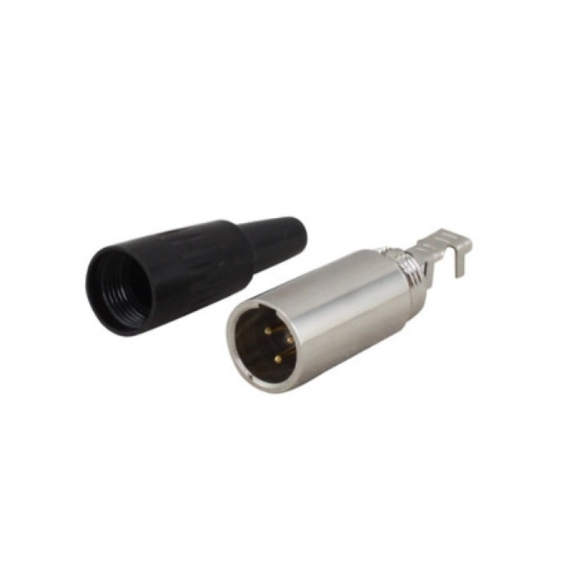 SA102-3P - Кабельный разъем mini XLR штекер 3 кон., MOCO (КНР)