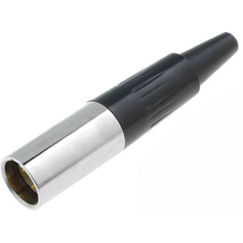 SA102-3P - Кабельный разъем mini XLR штекер 3 кон., MOCO (КНР)