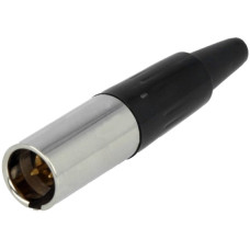 SA102-3P - Кабельный разъем mini XLR штекер 3 кон., MOCO (КНР)