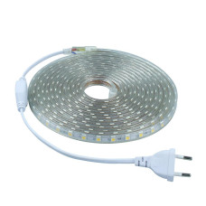 LED лента #13-P - Светодиодная лента 200В, SMD2835*120 д/м, цвет- розовый, 12 Вт, IP65, 12*8*5000