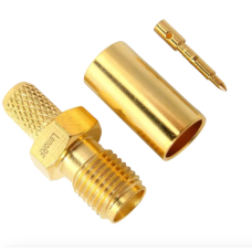 3.01.283 - RP-SMA - Роз'єм RP-SMA(гніздо) female для RG223, покриття - золото