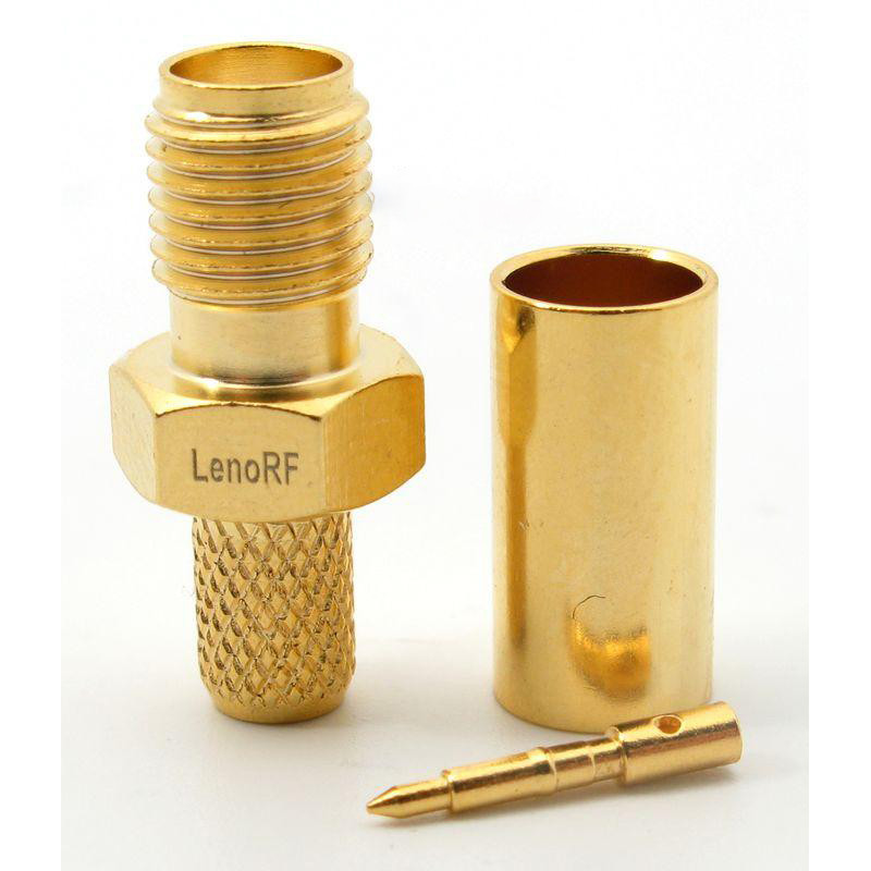 3.01.283 - RP-SMA - Разъем RP-SMA(гнездо) female для RG223, покрытие - золото