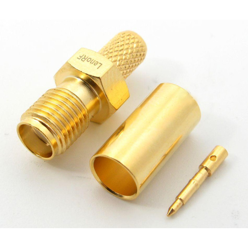 3.01.283 - RP-SMA - Разъем RP-SMA(гнездо) female для RG223, покрытие - золото