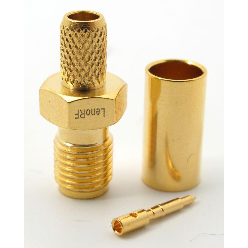 3.01.283 - RP-SMA - Разъем RP-SMA(гнездо) female для RG223, покрытие - золото