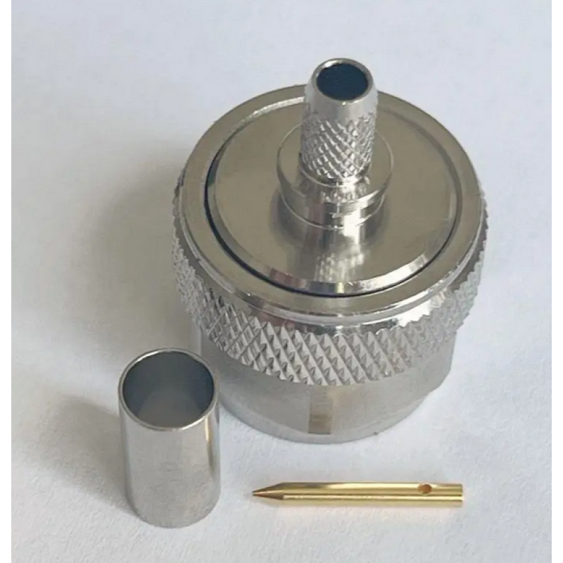 3.04.0255 - N - Разъем N(штекер) male для для RG223, покрытие - золото, потери: ≤0.05 дБ 900 МГц