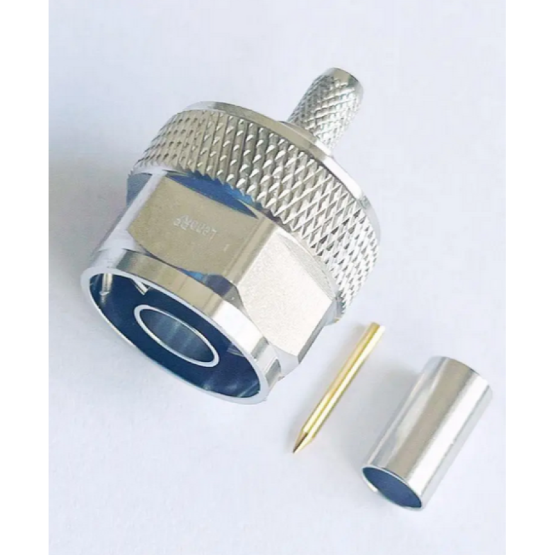 3.04.0255 - N - Разъем N(штекер) male для для RG223, покрытие - золото, потери: ≤0.05 дБ 900 МГц