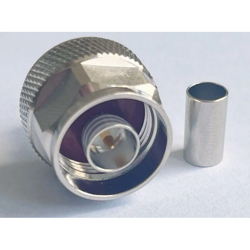 3.04.0255 - N - Разъем N(штекер) male для для RG223, покрытие - золото, потери: ≤0.05 дБ 900 МГц