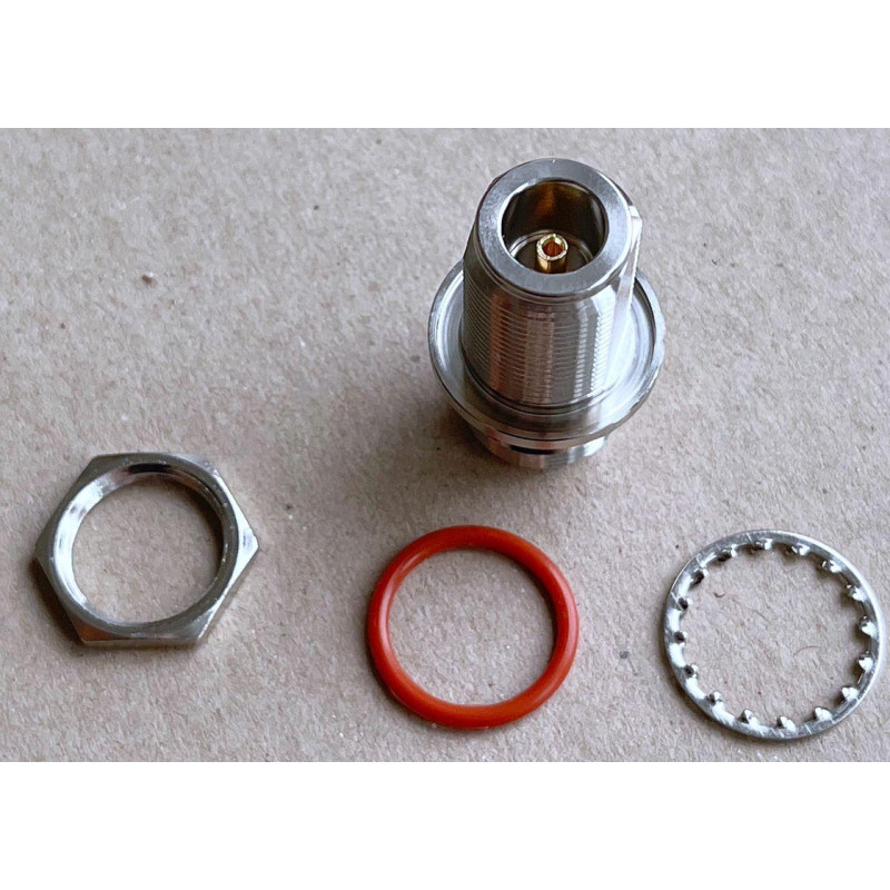 3.17.098 - N - Перехідник, адаптер N(гніздо) female - N (гніздо) female, покриття - золото