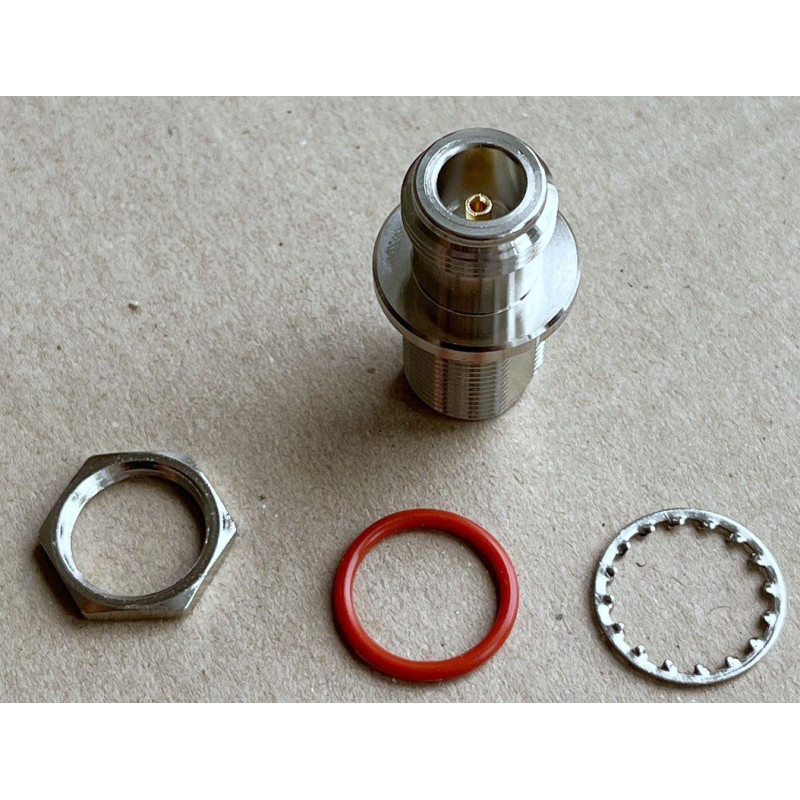 3.17.098 - N - Перехідник, адаптер N(гніздо) female - N (гніздо) female, покриття - золото