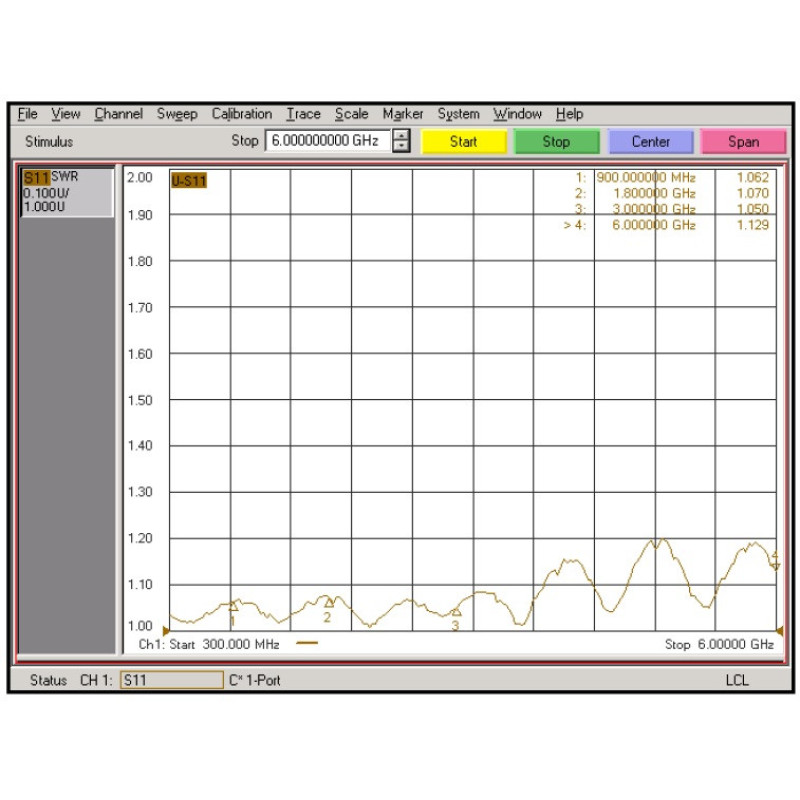 3.01.288 - SMA RA - Разъем угловой SMA (штекер) для коаксиального кабеля RG402, покрытие - золото
