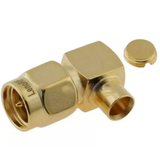3.01.288 - SMA RA - Роз'єм кутовий SMA (штекер) для коаксіального кабелю RG402, покриття - золото
