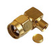 3.01.288 - SMA RA - Разъем угловой SMA (штекер) для коаксиального кабеля RG402, покрытие - золото