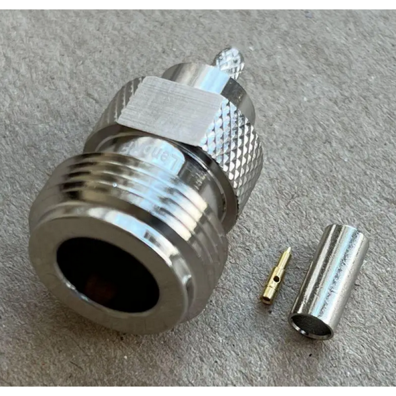 3.04.0254 - N - Разъем N (гнездо) для коаксиального кабеля RG316, покрытие - золото