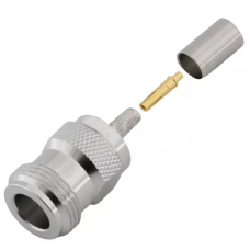 3.04.0254 - N - Роз'єм N (гніздо) для коаксіального кабелю RG316, покриття - золото