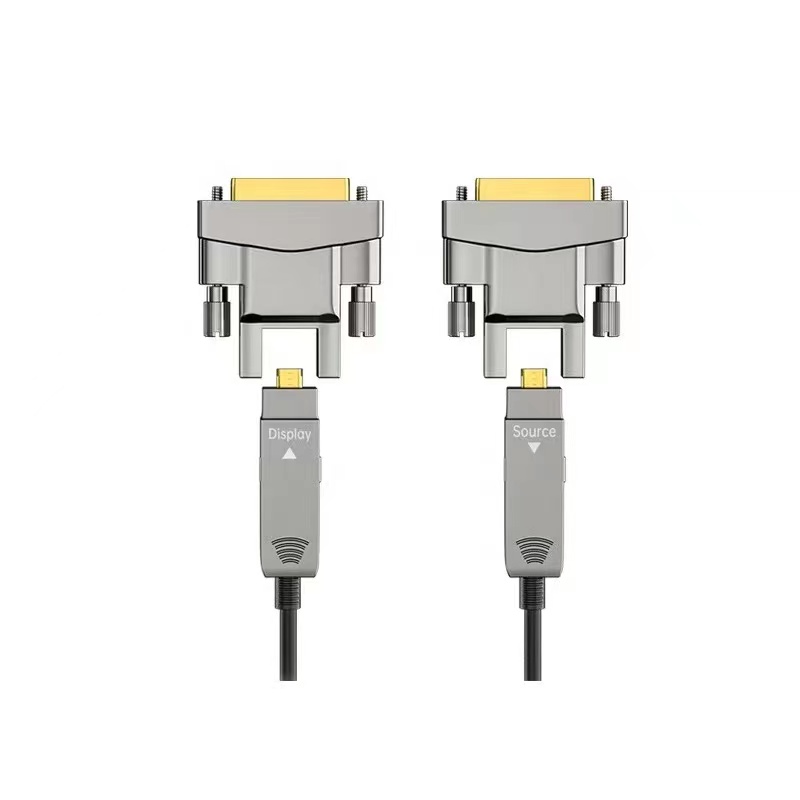 DVI2HDMI-D-FO-4K-20 - Цифровой оптический кабель DVI-D, разрешение 4К 60Hz, DVI