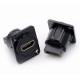 B1009-Black - Проходной адаптер HDMI, гнездо-гнездо, D-посадка, корпус из цинкового сплава