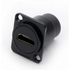 B1009-Black - Проходной адаптер HDMI, гнездо-гнездо, D-посадка, корпус из цинкового сплава