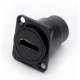 B1009-Black - Проходной адаптер HDMI, гнездо-гнездо, D-посадка, корпус из цинкового сплава