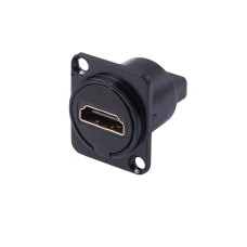 B1009-Black - Проходной адаптер HDMI, гнездо-гнездо, D-посадка, корпус из цинкового сплава