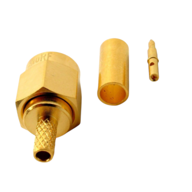 3.01.298 - SMA (male) для RG316 - Коннектор SMA(штекер) для коаксиального кабеля RG316, Leno RF (КНР)