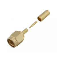3.01.298 - SMA(male)for RG316 - Конектор SMA(штекер) для коаксіального кабелю RG316, Leno RF (КНР)