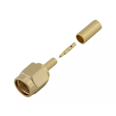 3.01.298 - SMA(male)for RG316 - Конектор SMA(штекер) для коаксіального кабелю RG316, Leno RF (КНР)