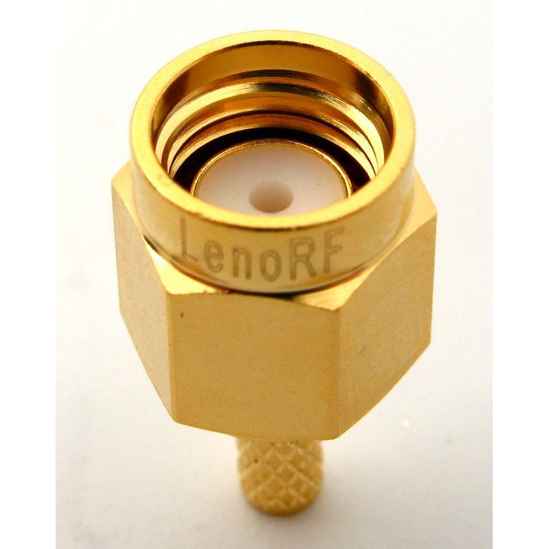 3.01.298 - SMA (male) для RG316 - Коннектор SMA(штекер) для коаксиального кабеля RG316, Leno RF (КНР)