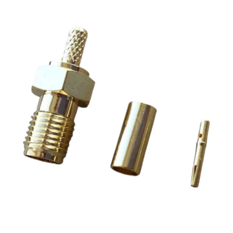 3.01.299 - SMA(female) for RG316 - Конектор SMA(гніздо) для коаксіального кабелю RG316, Leno RF (КНР)