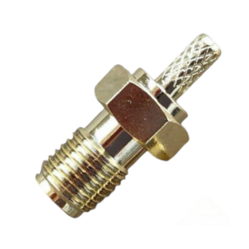 3.01.299 - SMA(female) for RG316 - Конектор SMA(гніздо) для коаксіального кабелю RG316, Leno RF (КНР)