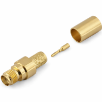 3.01.302 - SMA (female) для LMR240 - Коннектор SMA (гнездо) для коаксиального кабеля LMR240, Leno RF (КНР)