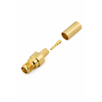 3.01.305 - SMA (гнездо) для RG58 - Коннектор SMA (гнездо) для коаксиального кабеля RG58, Leno RF (КНР)