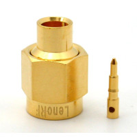 3.01.281 - SMA ШТЕКЕР ДЛЯ КАБЕЛЯ RG402 - Коннектор SMA (штекер) для коаксиального кабеля RG402