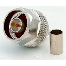 3.04.0264 - N(male) for LMR240 - Коннектор N(штекер) для коаксиального кабеля LMR240