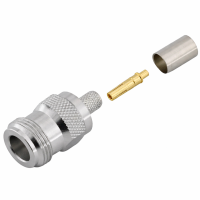 3.04.0265 - N(female) for LMR240 - Угловой коннектор N (гнездо) для коаксиального кабеля LMR240
