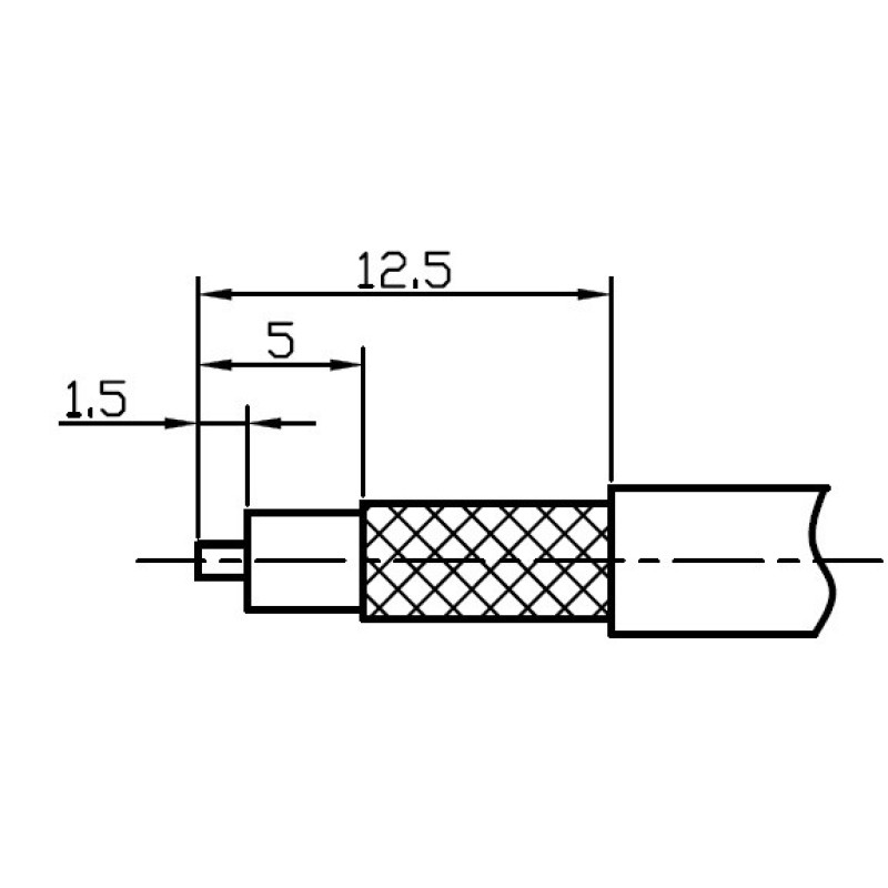 3.04.0266 - N(male) angle for 0.141 tin soaked semiflexible cable - Конектор N (штекер) кутовий