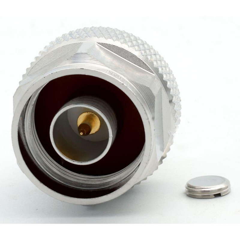 3.04.0266 - N(male) angle for 0.141 tin soaked semiflexible cable - Конектор N (штекер) кутовий