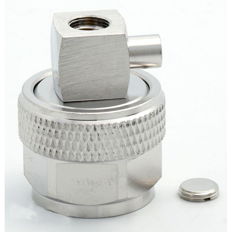 3.04.0266 - N(male) angle for 0.141 tin soaked semiflexible cable - Конектор N (штекер) кутовий