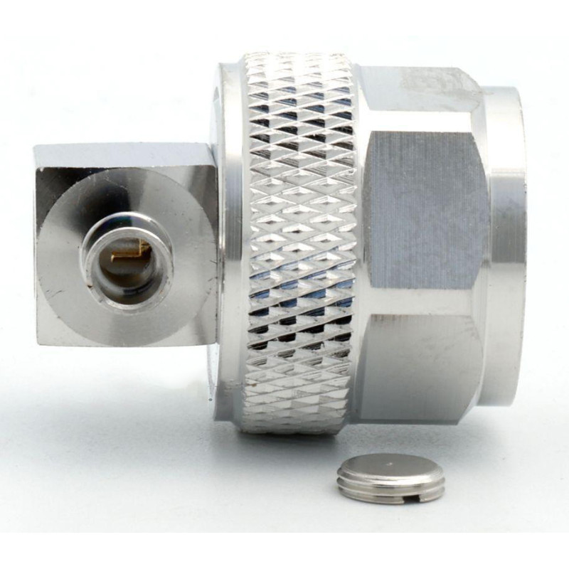 3.04.0266 - N(male) angle for 0.141 tin soaked semiflexible cable - Конектор N (штекер) кутовий