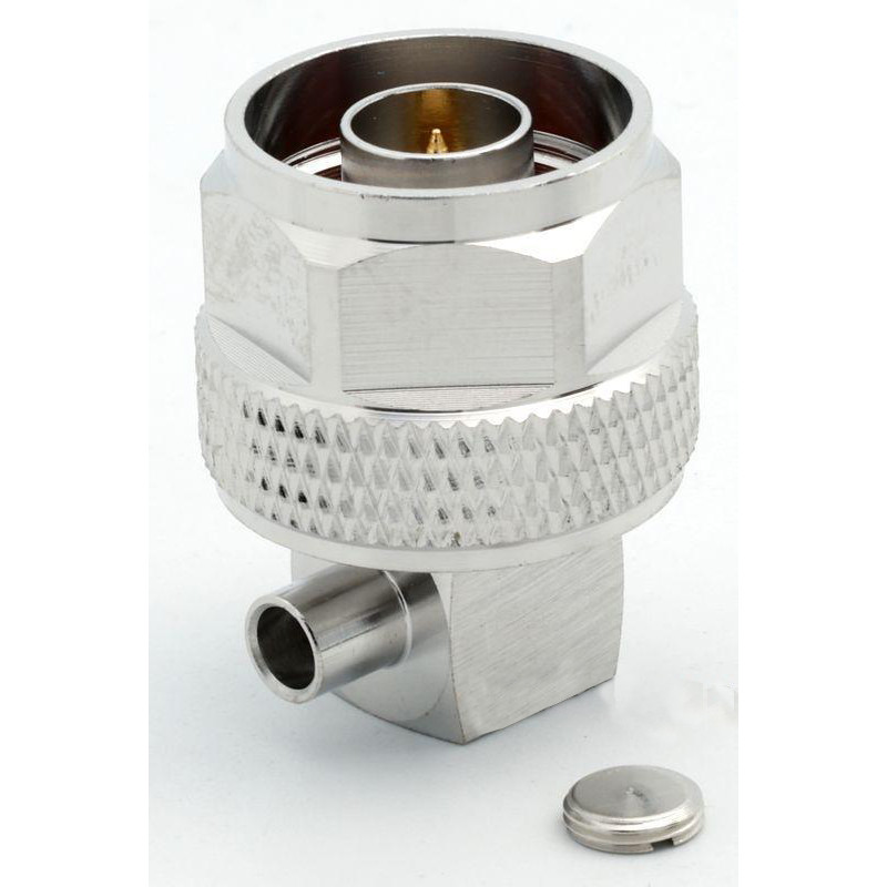 3.04.0266 - N(male) angle for 0.141 tin soaked semiflexible cable - Конектор N (штекер) кутовий