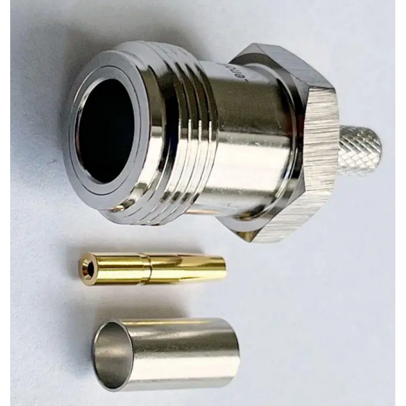 3.04.0256 - N JACK FOR RG223 CABLE - Конектор N(гніздо) для коаксіального кабелю RG223