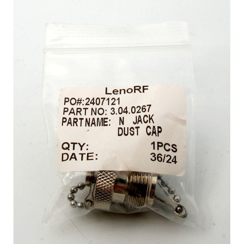 3.04.0267 - N JACK DUST CAP - Захисна кришка для конекторів N(male), Leno RF (КНР)