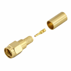 3.01.301 - RP-SMA (male) for RG223 - Конектор RP-SMA (штекер) для коаксіального кабелю RG223