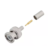 3.05.093 - BNC(male) for RG223 - Коннектор BNC (штекер) для коаксиального кабеля RG223, Leno RF (КНР)