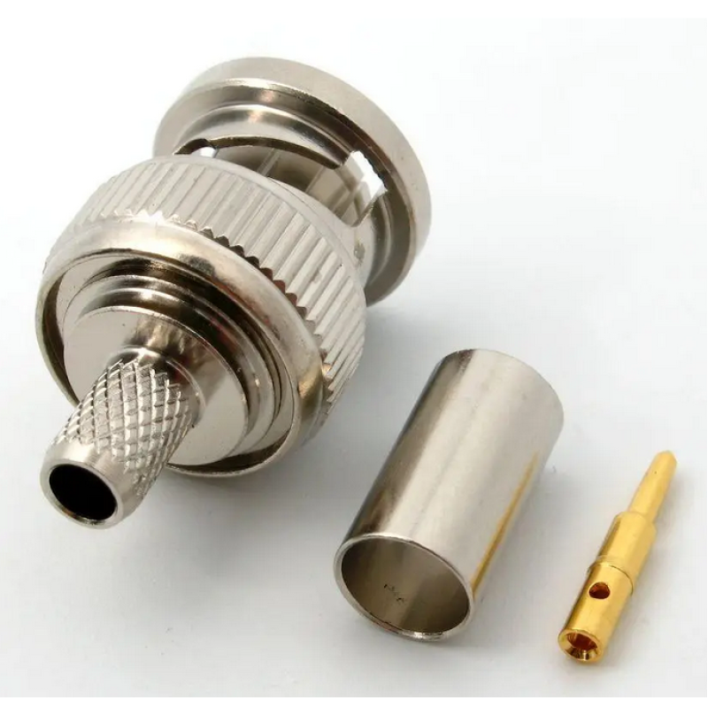 3.05.093 - BNC(male) for RG223 - Коннектор BNC (штекер) для коаксиального кабеля RG223, Leno RF (КНР)