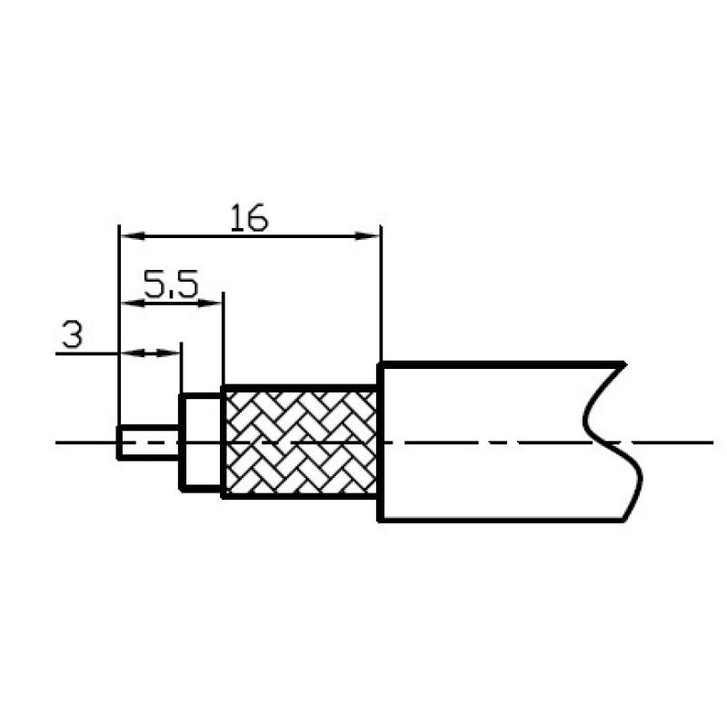 3.05.093 - BNC(male) for RG223 - Коннектор BNC (штекер) для коаксиального кабеля RG223, Leno RF (КНР)